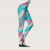 Farblich Abstrakt Leggings (Rechts)