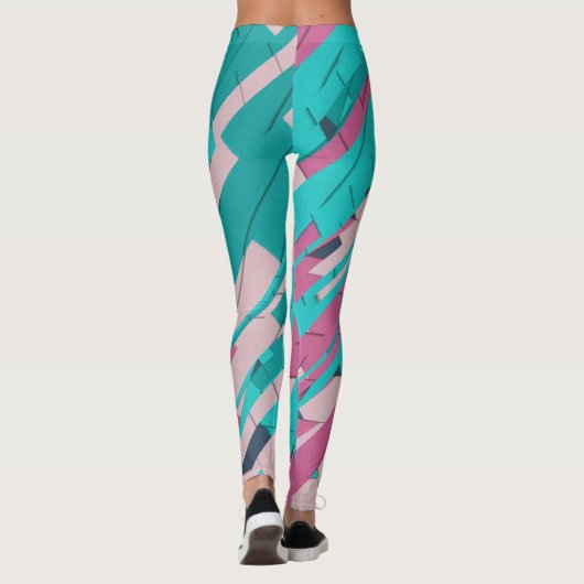Farblich Abstrakt Leggings (Rückseite)