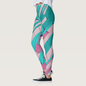 Farblich Abstrakt Leggings (Links)