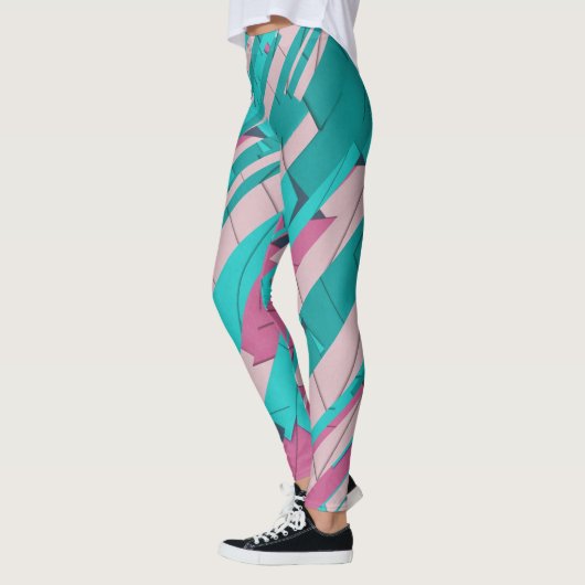 Farblich Abstrakt Leggings (Links)