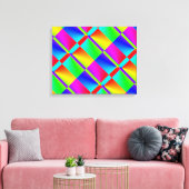 Farblich Abstrakt Leinwanddruck (Insitu (Wohnzimmer))