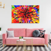 Farblich Abstrakt Leinwanddruck (Insitu (Wohnzimmer))