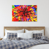 Farblich Abstrakt Leinwanddruck (Insitu (Schlafzimmer))