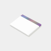 Farblich Abstrakt mit Mustern & grungy Textur Post-it Klebezettel (angewinkelt)