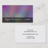 Farblich Abstrakt mit Mustern & grungy Textur Visitenkarte (Vorne/Hinten)