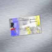 Farblich Abstrakt Modernes Minimalistisch Magnetische Visitenkarte (Beispiel)