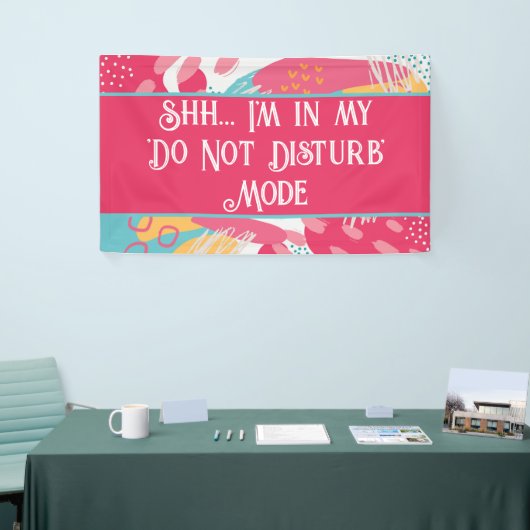 Farblich Abstrakt - Nicht stören Banner (Messeveranstaltung)