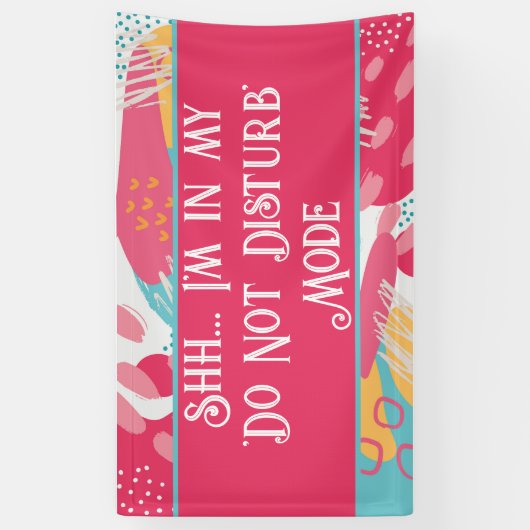 Farblich Abstrakt - Nicht stören Banner (Vertikal)