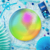 Farblich Abstrakt Pappteller (Party)