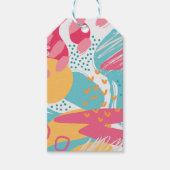 Farblich Abstrakt Personalisiert Geschenkanhänger (Vorderseite)