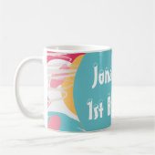 Farblich Abstrakt Personalisiert Kaffeetasse (Links)