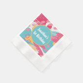 Farblich Abstrakt Personalisiert Serviette (Ecke)