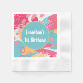 Farblich Abstrakt Personalisiert Serviette (Vorderseite)