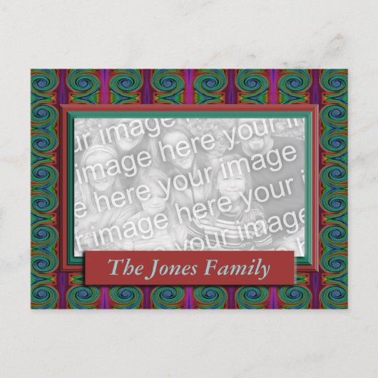 Farblich Abstrakt Postkarte (Vorderseite)