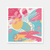 Farblich Abstrakt Serviette (Vorderseite)