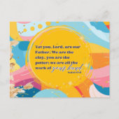 Farblich Abstrakt sind wir der Christliche Glaube Postkarte (Vorderseite)