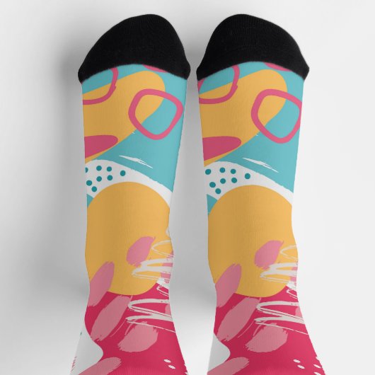 Farblich Abstrakt Socken (Oben)