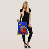 Farblich abstrakt tasche (Am Model)