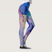 Farblich Abstrakt: Texturierte Ölgemälde. Leggings (Rechts)