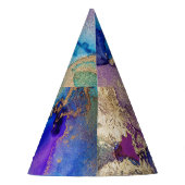 Farblich Abstrakt: Texturierte Ölgemälde. Partyhütchen (Rückseite)