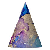 Farblich Abstrakt: Texturierte Ölgemälde. Partyhütchen (Links)