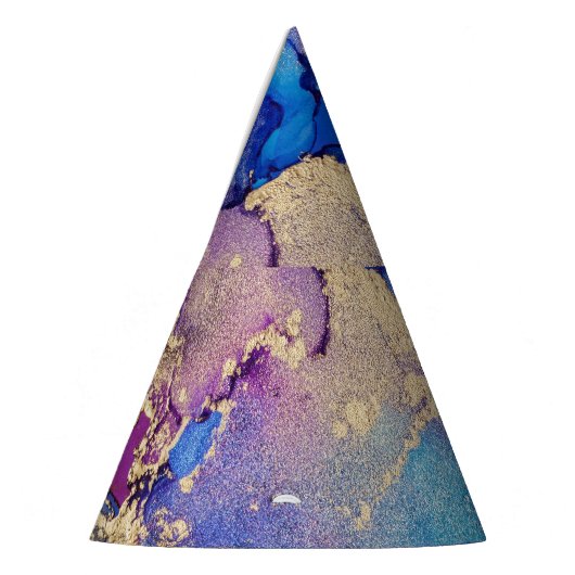 Farblich Abstrakt: Texturierte Ölgemälde. Partyhütchen (Links)