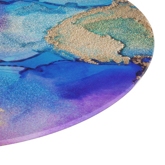 Farblich Abstrakt: Texturierte Ölgemälde. Schneidebrett (Ecke)