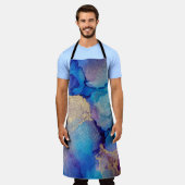 Farblich Abstrakt: Texturierte Ölgemälde. Schürze (Getragen)