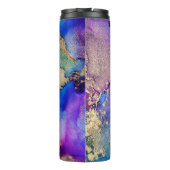 Farblich Abstrakt: Texturierte Ölgemälde. Thermosbecher (Rückseite)