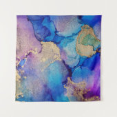 Farblich Abstrakt: Texturierte Ölgemälde. Wandteppich (Vorderseite)