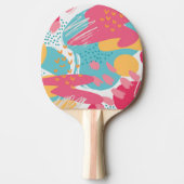 Farblich Abstrakt Tischtennis Schläger (Vorderseite)
