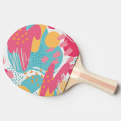 Farblich Abstrakt Tischtennis Schläger (Seitenansicht)