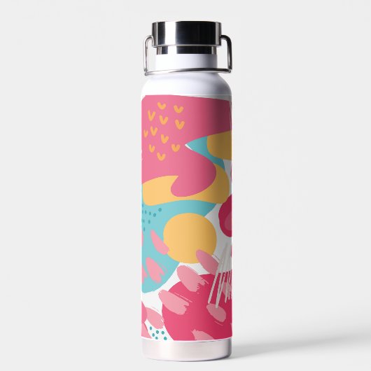 Farblich Abstrakt Trinkflasche (Rückseite)