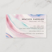 Farblich Abstrakt Visitenkarte (Rückseite)