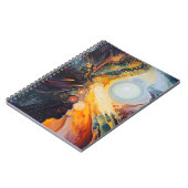 Farblich, Abstraktes Sky Notebook Notizblock (Linke Seite)