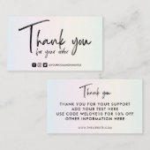 Farblich angepasste Farbeingabe für kalligraphisch Visitenkarte (Vorne/Hinten)