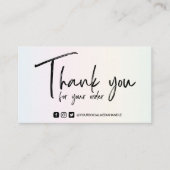 Farblich angepasste Farbeingabe für kalligraphisch Visitenkarte (Vorderseite)