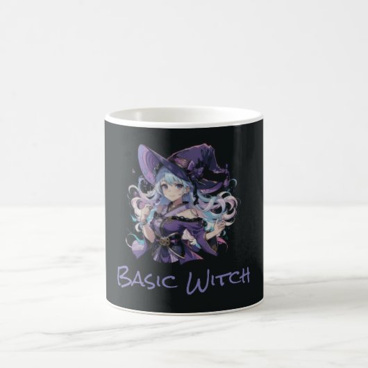 Farblich/Anime/Hexe/Halloween Kaffeetasse (Mittel)