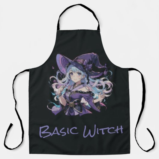 Farblich/Anime/Hexe/Halloween Schürze (Vorderseite)