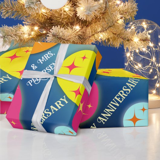 Farblich anpassbares Abstraktes Schleifpapier Geschenkpapier (Feiertage)