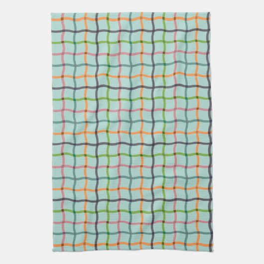 Farblich Aquamarin Geschirrtuch (Vertikal)