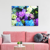 Farblich, Blume, Leinwand mit Hintergrundfarbe, Le (Insitu (Wohnzimmer))