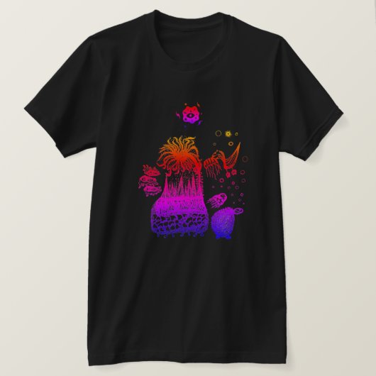 Farblich Cool Abstrakt T-Shirt (Design vorne)
