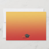 Farblich danke Foto Card Horizontal Einladung (Rückseite)