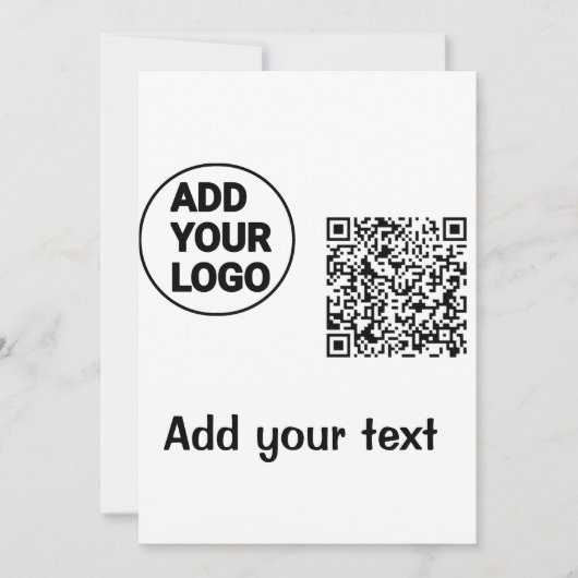 Farblich einfach hinzufügen Ihren Logo-Namen Text  Einladung (Vorderseite)