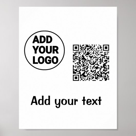 Farblich einfach hinzufügen Ihren Logo-Namen Text  Poster (Vorne)