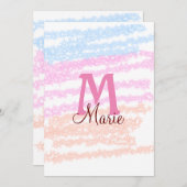 Farblich einfach, um Ihr Textbild hinzuzufügen Einladung (Vorne/Hinten)