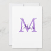 Farblich einfach, um Ihr Textbild hinzuzufügen Einladung (Rückseite)