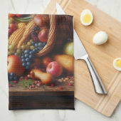 Farblich/Erntedank/Cornucopie/Fall Geschirrtuch (Viertel Falte)