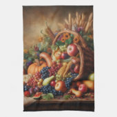 Farblich/Erntedank/Cornucopie/Fall Geschirrtuch (Vertikal)